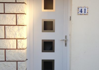 Porte d'entrée PVC 1 - Gianori Habitat - modele Romarin