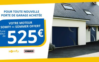 Jusqu’au 31 juillet, la motorisation de votre garage offerte !